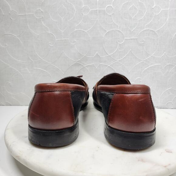 Johnston & Murphy Aragon II Kiltie Tassel Loafers Mens 11.5 Black Brown Leather main image 6